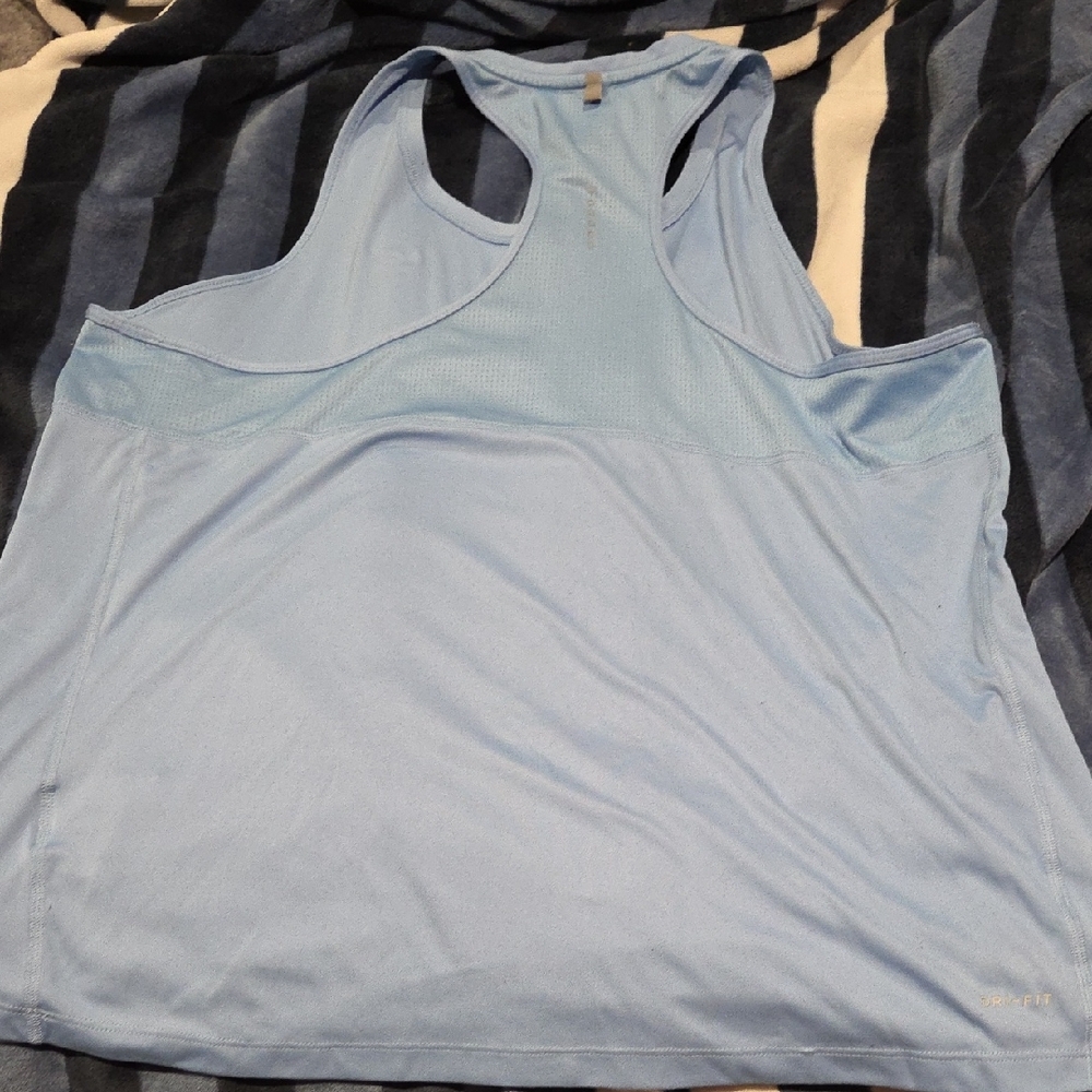 Nike Dri-FIT Blue Running Tank - Picture 2 of 3